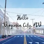 Old, Charming Town Called Virginia City, Nevada.
